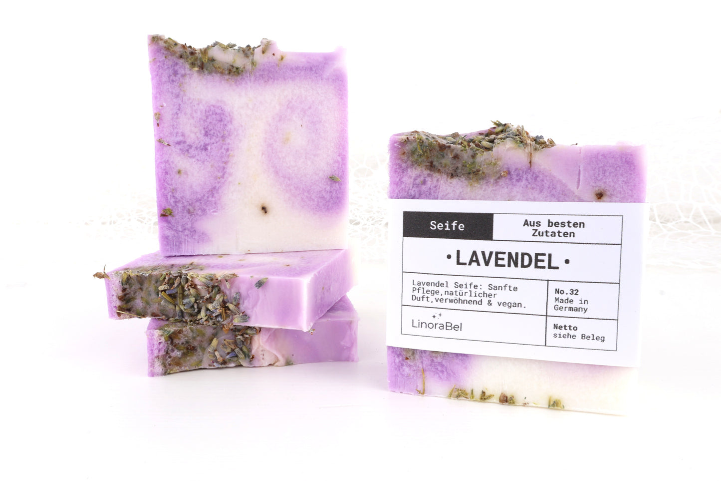 Lavendel Seife - mit Lavendel Stücken