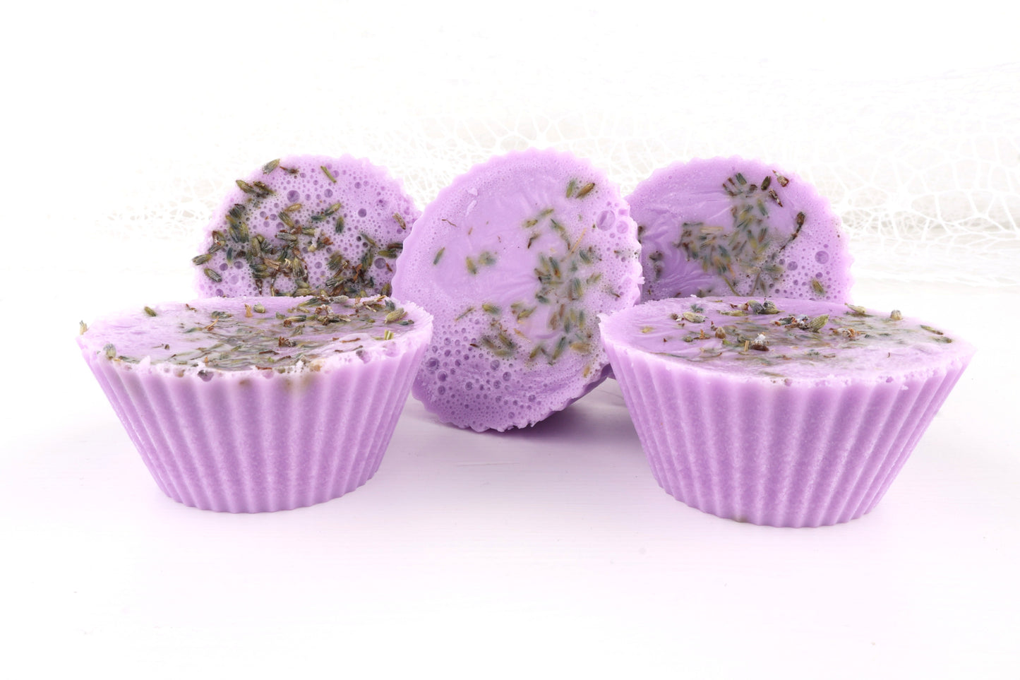 Cupcake Lavendel Seife - mit Lavendel Stücken