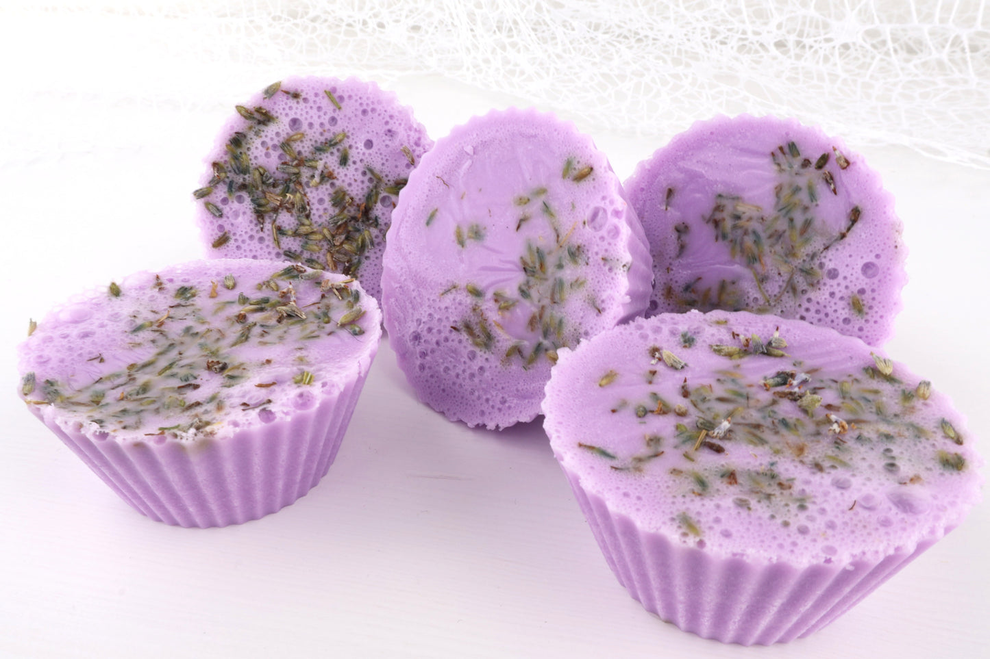 Cupcake Lavendel Seife - mit Lavendel Stücken